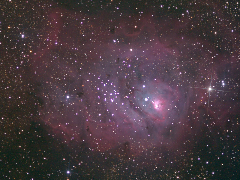 M8 Lagoon Nebula  CLICK TO VIEW LARGE PIC
