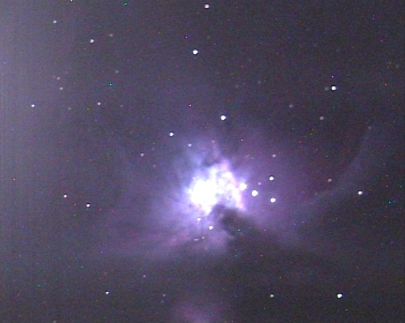The Great Orion Nebula (M42) on TV